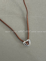Heart Ethnic Suede Necklace