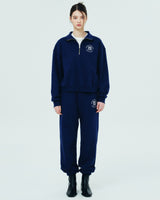 ROMAN TYPO LOGO TRAINING PANTS-NAVY (6680872845430)