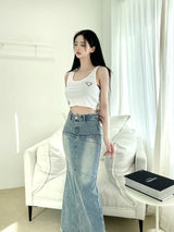 ハートクロップスリ－ブレス/845. Heart crop sleeveless (2color)