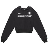 Emblem-print hooded sweatshirt