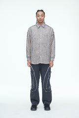 ピクニックマットタッセルシャツ/Picnic Mat Tassel Shirts Navy