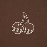 チェリーカラーリングキャップスリーブTシャツ / CHERRY COLORING CAP SLEEVE T-SHIRT [BROWN]