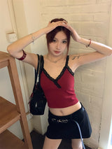Reality V Lace Sleeveless Tee