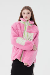チェリーポケットフリースジャンパー / CHERRY POCKET FLEECE JUMPER [PINK]
