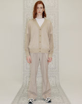 WAFFLE FISHNET CARDIGAN BEIGE (6691444588662)