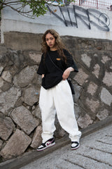 バギーコットンパンツ/MBSRCOPT133 MID90 BAGGY COTTON PANTS IVORY