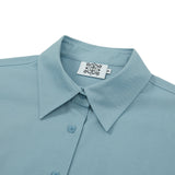 Solid Overfit Long sleeve shirt [LIGHT BLUE] (6618544242806)