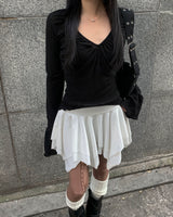 クレープシャーリングTシャツ