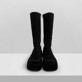 Sophie Velvet Square Long Boots