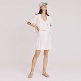 クロップツーポケットシャツ / CROP TWO POCKET SHIRT(WHITE)