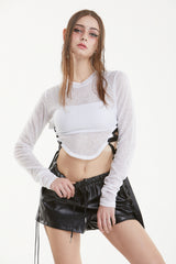 サイドリボンTシャツ / SIDE RIBBON T-SHIRT