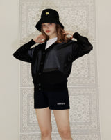WAFFLE FISHNET CARDIGAN BLACK (6691444424822)