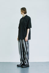 アイロ グランジ ストライプ ジャージ バンディング パンツ / airo grunge stripe jersey banding pants black