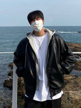 メリーディタッチャブルフーディライダージャケット / MELLY DETACHABLE HOODY RIDER JACKET(2COLOR)
