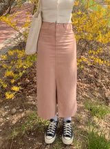 イージーコットンロングスカート / Easy Cotton Long Skirt (3 colors)