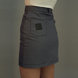 GRAY denim skirt (6591799885942)