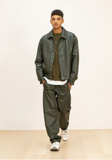 ラムスキンオーバーフィットボンバージャケット/LAMSKIN OVERFIT BOMBER JACKET