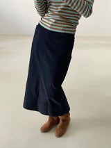 Remember corduroy long skirt 