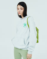 SMALL ROMAN TYPO LOGO HOODIE-WHITE MELANGE (6680880119926)