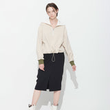 BONNIE BLOCK SKIRT, CHARCOAL (6628102996086)
