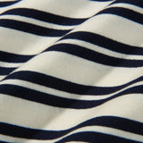 Border 2 Color long Sleeve T58 Cream/Navy (6614929080438)