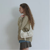 Ribbon hobo bag_ivory