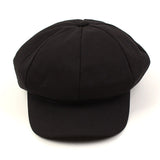 Black Newsboy Cap (6590336434294)