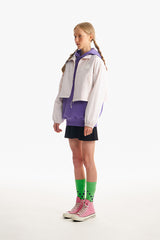 ドゥードゥルチェリークロップウィンドブレーカー／DOODLE CHERRY CROP WINDBREAKER [LIGHT BEIGE]