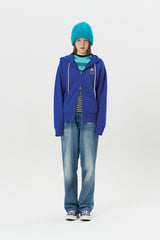 キルシーウィティーバニージップアップフーディー / WITTY BUNNY ZIP UP HOODIE [BLUE] (6671633907830)