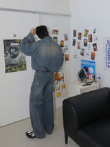 3 TAP Smoke Wrinkle Wash Denim Shirt (2color)