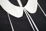 collar point blouse