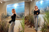 レザーベルトポイントストレートフィットデニムパンツ/BILLLIE SUHYEON LEATHER BELT POINT STAIGHT FIT LIGHT BLUE DENIM [16629]
