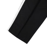 [UNISEX] Satin-Trimmed Racing Trousers (Black)