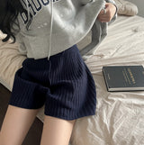 リブドドローストリングショーツ / Ribbed Drawstring Shorts