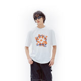 フラワーリーフロゴTシャツ / flower leaf logo t-shirts - WHITE