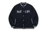 ワイルドフラワーウールバーシティジャケット / WILD FLOWER WOOL VARSITY JACKET_NAVY