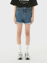 (PT-20341) BUTTERFLY DENIM SHORTS BLUE (6560751550582)