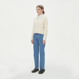 CROP CABLE KNIT CARDIGAN_IVORY (6610814238838)