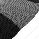 Striped Oversized Warmer Hooded Knitwear (3 colors)