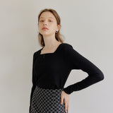 SQUARE GOLGI T-SHIRT_BLACK (6600102346870)