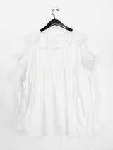 モノラッフルブラウス / Mono ruffle blouse (2color)