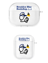  Brooklyn Blue Bookshop Airpods Case (For 1,2,3, Pro)