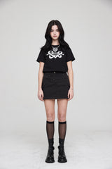 2フューリアスクラブクロップTシャツ / 2 FURIOUS CLUB CROP T-SHIRT BLACK