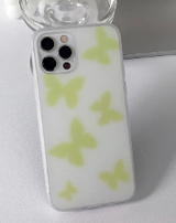 パステルブラーイェローバタフライフォーンケース / Pastel Blur yellow Butterfly Phone Case