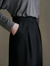 Plain wool skirt (6639416442998)