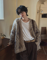 ディアンモヘアルーズフィットカーディガン (3 color)