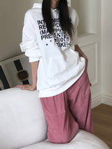 Poppy lettering hood T
