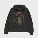 Spray maltese pigment hoodie