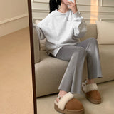 [BELLIDE MADE] point embroidery sweat
