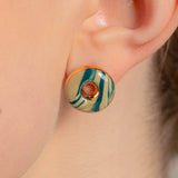2022パントンドーナツマーブリングピアス/2022 Pantone Doughnut Marbling earring (BG)